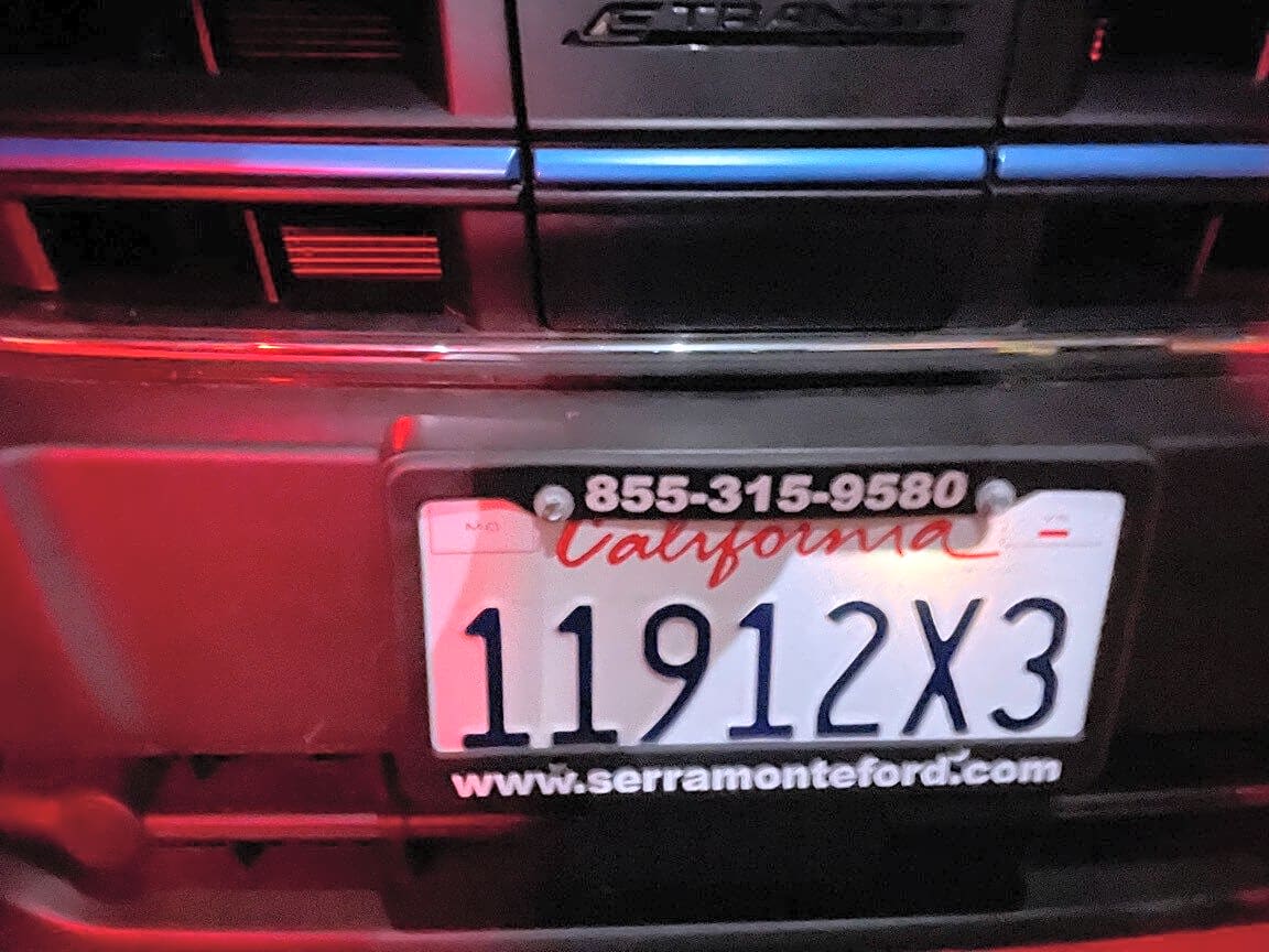 Image submitted with report