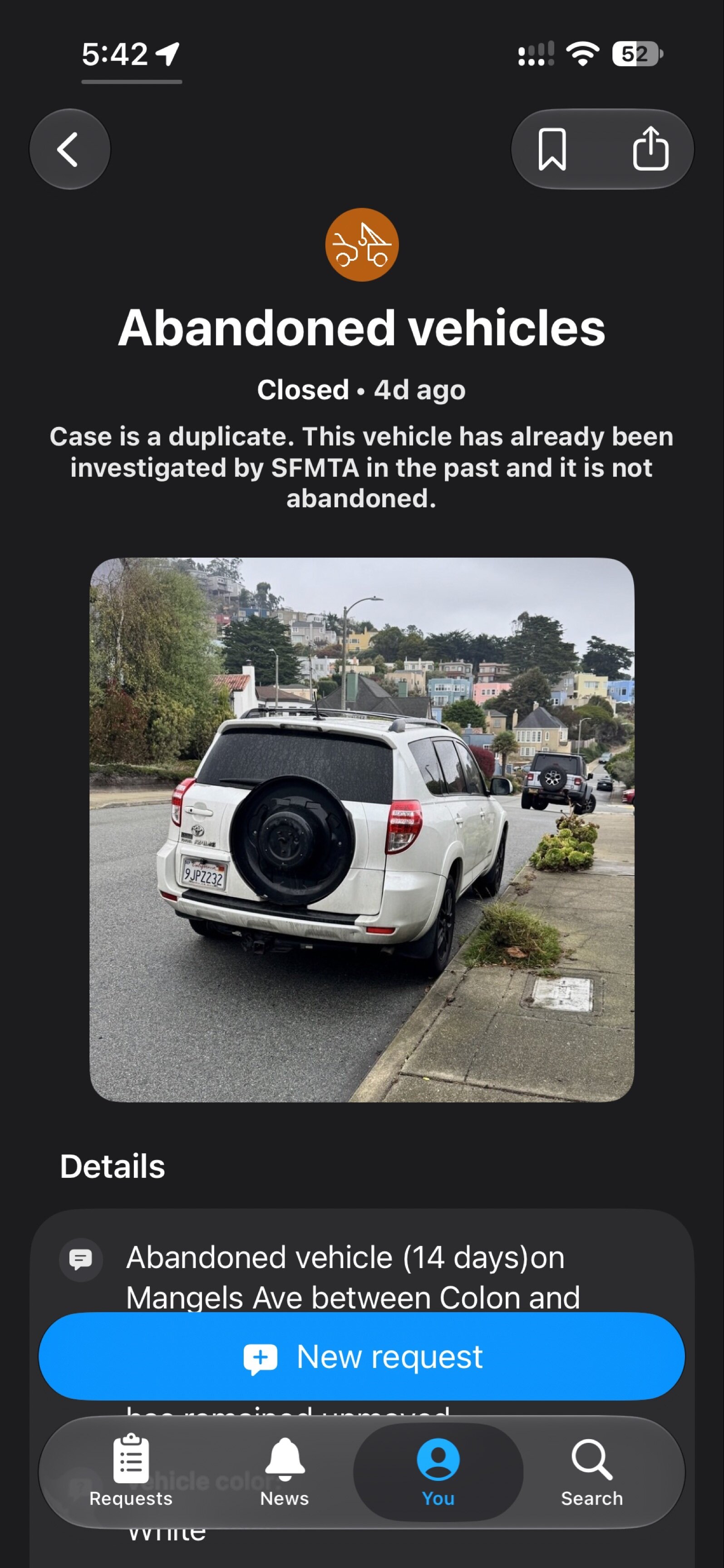 Photo attached to case 202000234262