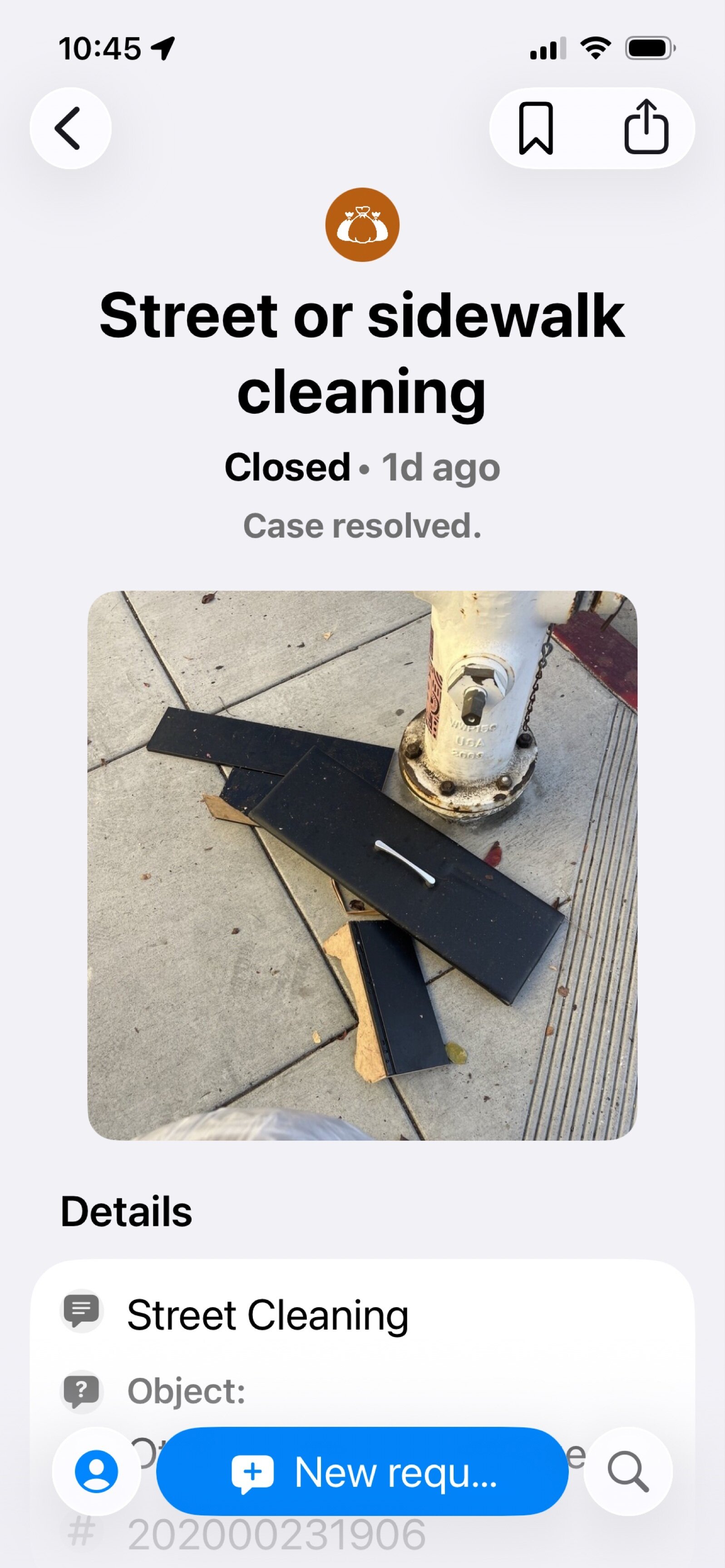 Photo attached to case 202000236116